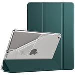 TiMOVO Case For New iPad 9th Generation 2021/8th Gen 2020/7th Gen 2019, Slim TPU Translucent Frosted Back Protective Cover Shell with Auto Wake/Sleep, Cover for iPad 10.2", Morandi Green