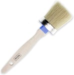 Polyvine Chalk Paint Round Brush 30mm - British Made Wax & oil Natural/Synthetic