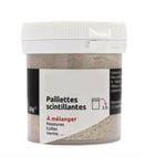 PAILLETTE SCINTILLANTE BEIGE SABLE  MELANGER PEINTURE COLLE VERNIS 30g pour 2.5L