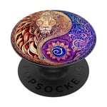 Yin Yang Lion Pop Socket pour téléphone PopSockets Yin Yang PopSockets PopGrip Adhésif