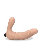 Rechargeable vibrating strap on dildo