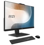 MSI Modern AM242TP 12M-482EU PC tout-en-un - Dalle IPS 23,8", Intel Core i5-1235U, 16 Go DDR4, SSD 512 Go PCIe 4.0 NVMe, WiFi 6E, webcam, haut-parleurs, clavier/souris, Windows 11 Professionnel - Noir