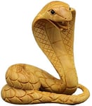 JYKFJ Statues du Zodiaque Chinois en Bois Accessoires sculptés à la Main Figurine Buis Feng Shui Décor Sculpture Maison et Bureau 1019 (Couleur: Serpent)