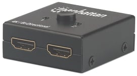 MANHATTAN Bidirectional 2-port AV HDMI switch/splitter 2x1 4K@30Hz