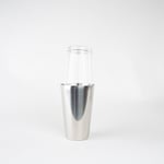 2 pcs Boston Shaker in Glass and Stainless Steel 800ml