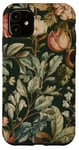 iPhone 11 Olive Green Boho Botanical Wildflowers Case