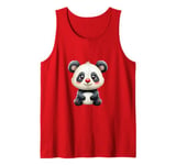 Red Panda Nose Funny Day 2024 Panda Nose Kids Girls Boys Tank Top