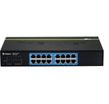 TRENDnet 16-Port Unmanaged Gigabit GREENnet Desktop Metal Switch, TEG-S16DG, Ethernet Splitter, Ethernet/Network Switch, 16 x 10/100/1000 RJ-45 Ports, 32 Gbps Forwarding Capacity