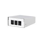 METZ CONNECT Boîtier Keystone AP 3 Ports Blanc Pur RAL9010