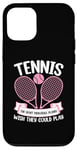 Coque pour iPhone 12/12 Pro Tennis – Le joueur de pickleball sportif souhaite pouvoir jouer