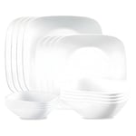 Corelle Vivid White 16-pc. Dinnerware Set