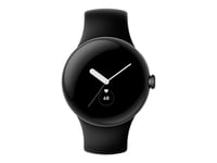 Google Pixel Watch - 41 Mm - Matte Black - Smartklokke Med Aktivt Bånd - Fluorelastomer - Obsidian - Båndbredde: L - 32 Gb - Wi-Fi, Nfc, Bluetooth - 4G - 36 G