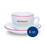 La Pavoni Cappuccinokoppar 18 cl 6 Stk