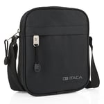 ITACA - Man Bag - Men's Shoulder Bags - Man Bags for Men Crossbody Bag in Waterproof Material - Man Bags for Men Shoulder for Men with Adjustable Strap - Small Bag for Men. Mens Bags Shoulder, Black