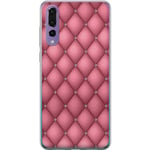 Huawei P20 Pro Gjennomsiktig Telefondeksel Exklusivt Rosa Mönster