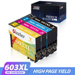 4LOT 603XL Ink Cartridge Epson XP3100 XP4100 XP2100 XP2150 WF2810 WF2830 WF-2835