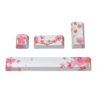 PBT Cherry Blossom Keycaps för mekaniskt tangentbord ENTER SPACE Key Caps 4st/ Set