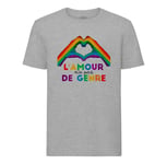 T-Shirt Homme Col Rond L'amour N'a Pas De Genre Lgbtq+ Gay Lesbien