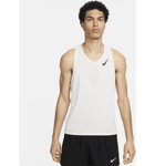 Nike Men's Dri-fit Adv Running Vest Aeroswift Juoksuvaatteet SUMMIT WHITE/BLACK