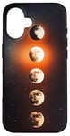 Coque pour iPhone 16 Soleil Lune Etoiles Ciel Nuit Céleste Nuit Étoilée