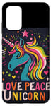 Coque pour Galaxy S20+ Licorne ludique avec des couleurs d'amour