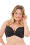 Curvy Kate Smoothie Soul Plunge Bra Soutien-Gorge de T-Shirt, Noir, 80G Femme