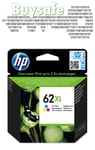 Original HP 62XL Tri-Colour Ink for HP Envy 5546 Photo All-in-One printer