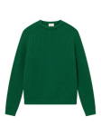 forét Trip Chunky Rib Knit Wool Blend Jumper, Green