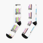 Chaussettes Taille Unique Sabres Laser Nouveauté Fantaisie Motif Fou Équipage Décontracté Pour Hommes Femmes