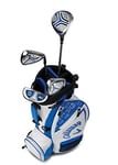 Callaway Colis X Ensemble d'emballage (Junior, Main Gauche, Lot de 4 pièces, Blanc) Enfant, 4 Clubs + 1 Stand Bag