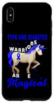 Coque pour iPhone XS Max Type One Diabetes Diabetic T1D Warriors Licorne Magique