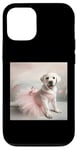 iPhone 12/12 Pro White Labrador Shirt Ballerina Ballet Lover Dancer Lab Mom Case