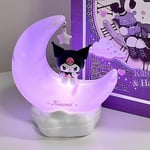 Sanrio Moon LED-lampa Anime Kuromi Cinnamonroll Kawaii Tillbehör Ornament Skönhet Sovrum Nattlampa Sängbord Dekoration Kuromi with box