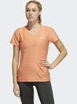 adidas Womens Tech T-Shirt - Orange / Small