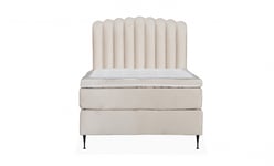 SoffaDirekt OPERA/PRIMO HIGH 120 Sängpaket Sammet Beige