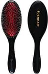 Denman Cushion Hair Brush (Medium) with Soft Nylon Quill Boar Bristles -Detangl