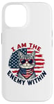 Coque pour iPhone 14 I Am The Enemy Within Harris vs Trump Élection américaine 2024 drôle