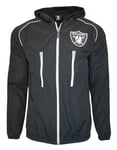 Majestic Las Vegas Raiders Nfl Hoodie Mens Small Windbreaker Rain Jacket