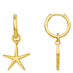 Orelia Jewellery Starfish Huggie Hoops