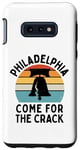 Coque pour Galaxy S10e Funny Philadelphia - Come For The Crack - Liberty Bell Humour
