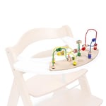 hauck Jouet en Bois de Motricité Bébé - Labyrinthe Perle Play Moving (Certifié FSC®) - Combinable avec le Play Tray pour Chaise Haute hauck Alpha+ et Beta+, Animaux Aquatiques