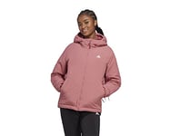 adidas Women's BSC Sturdy Insulated Hooded Jacket, Pink Strata, S