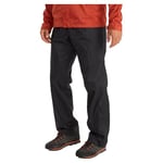 Marmot Homme Precip Eco Full Zip Pant Short, Pantalon Imperméable, Surpantalon Respirant, Pantalon de Randonnée Léger, Pantalon de Trekking Coupe-Vent, Black, XXL