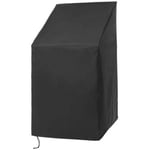 Juste Anti-Poussière Imperméable Pour Chaise Empilable,Sac De Rangement,Housse De Protection Pour Meubles,Noir,Jardin,Terrasse - Type Black-89x89x120x89cm