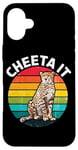 Coque pour iPhone 16 Plus Cheeta It Graphique Fast Cheetah Wildlife Runner