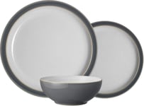 Denby - Elements Fossil Grey Dinner Set For 4 - 12 Piece - 4, 