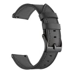 20 22MM Armband Läderrem För Huawei Watch GT 3 2 GT3 GT2 Pro 46mm 42mm Honor Magic Smart Watch Band Armband Armband Leather Black Huawei Watch 4 4 Pro