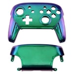 Housing shell for Nintendo Switch Pro controllers front & back cover replacement - Chameleon Blue Green Purple | ZedLabz