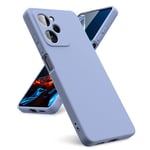 Oududianzi-Coque pour Xiaomi Poco X5 Pro 5G, [Coque Silicone Liquide] [Intérieur Microfibre] Souple Étuis en Caoutchouc Housse Antichoc Protection Bumper Protecteur pour Coque Poco X5 Pro 5G-Gris