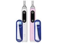 Oral-B Io Series 6 Duo Vit/Rosa 2 St. Eltandborstar